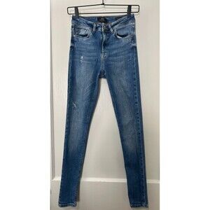 Colin's Jeans Diana 760 High Rise Skinny Leg Distressed - Women's W 27 L 30